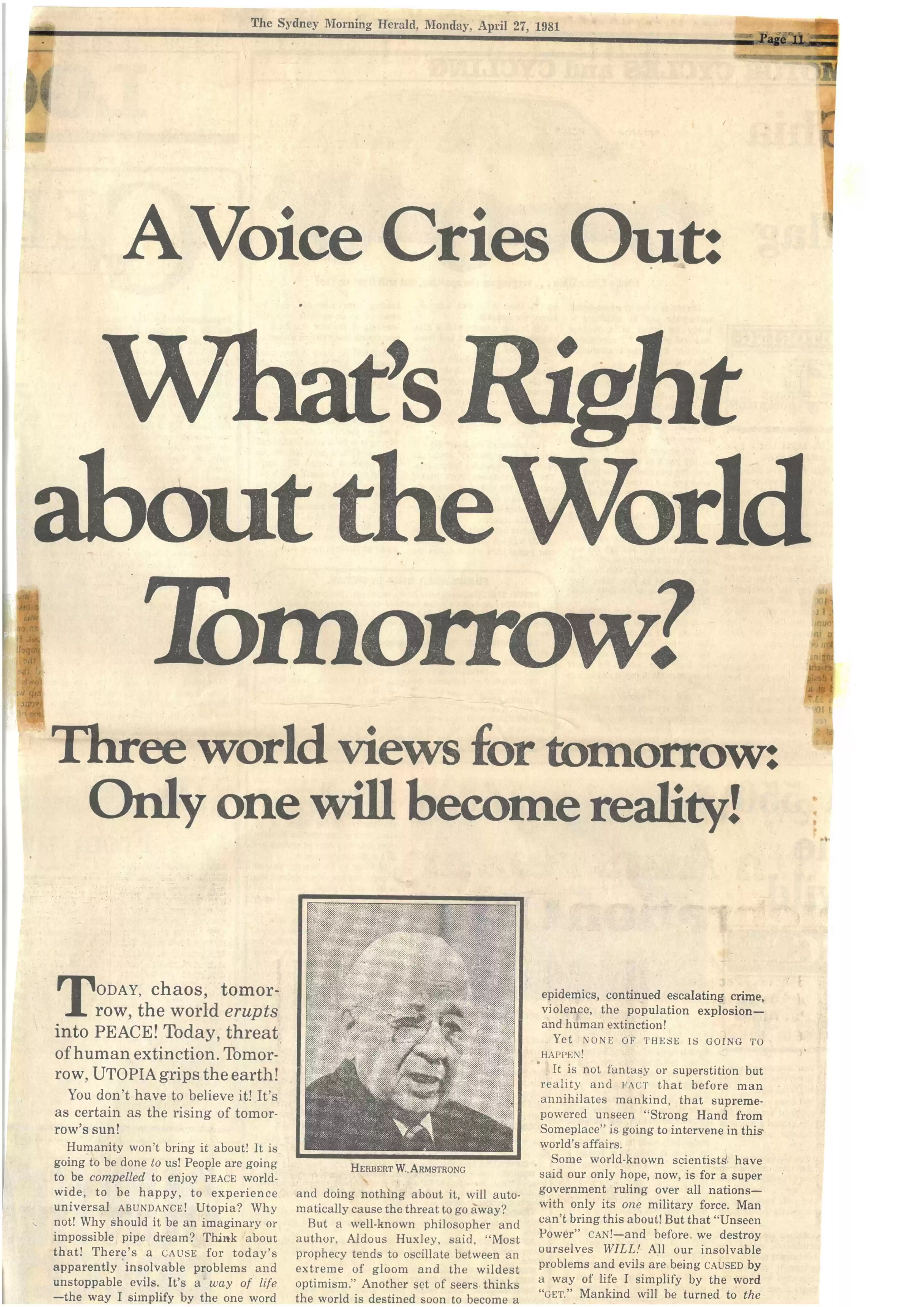 A Voice Cries Out, 27April1981a